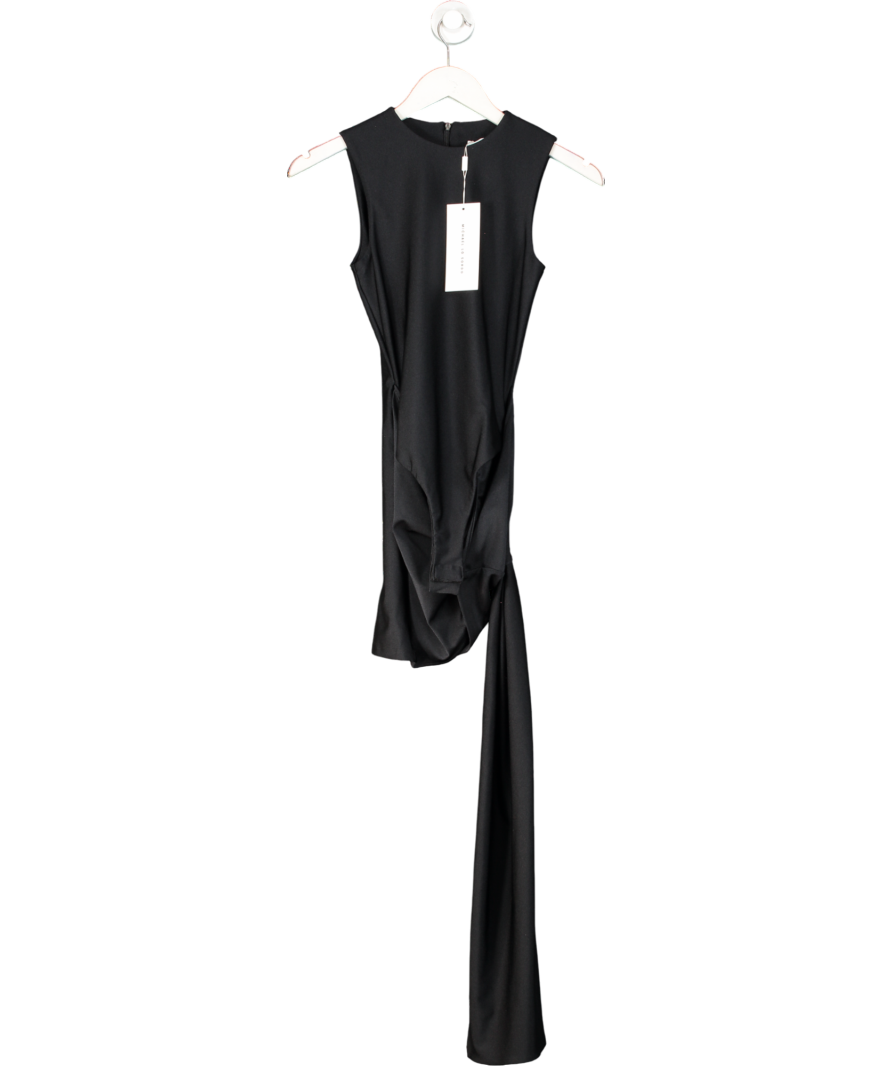 Michael Le Sordo Black Hybrid Tank Mini Dress UK 4