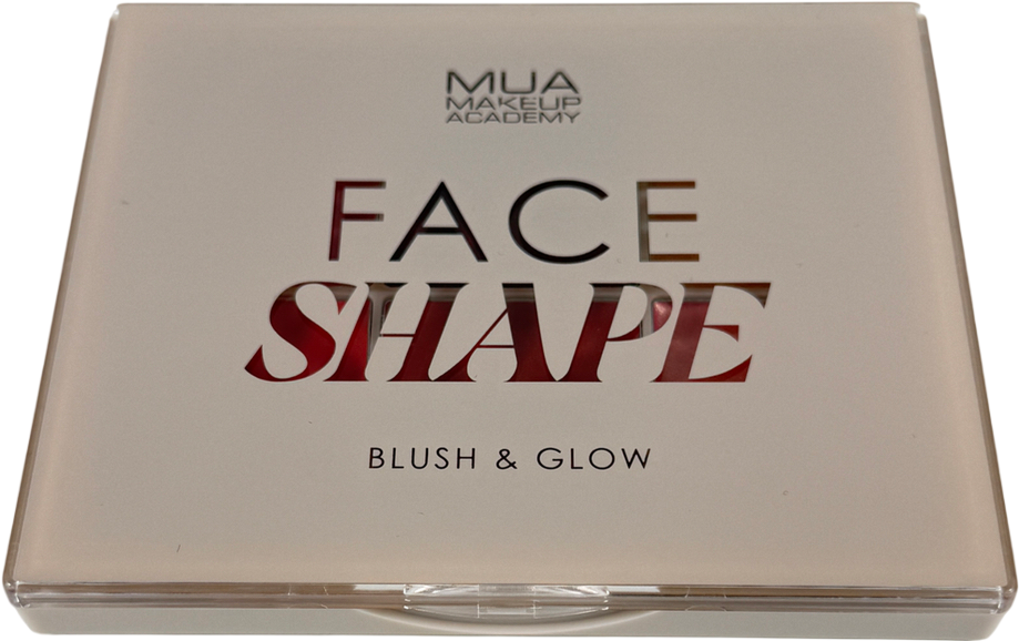 MUA Face Shape Palette, Blush & Glow, 6 Cream Shades | Blusher & Highlighter Palette, Buildable & Blendable Formula With Vitamin E For Face, Eyes & Cheeks, Vegan & Cruelty Free 18g