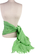 Sea level Salt Frayed Sarong Matcha Green One Size