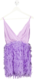 Jaded Rose Lilac Feather Mini Dress UK 10