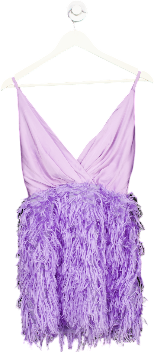 Jaded Rose Lilac Feather Mini Dress UK 10