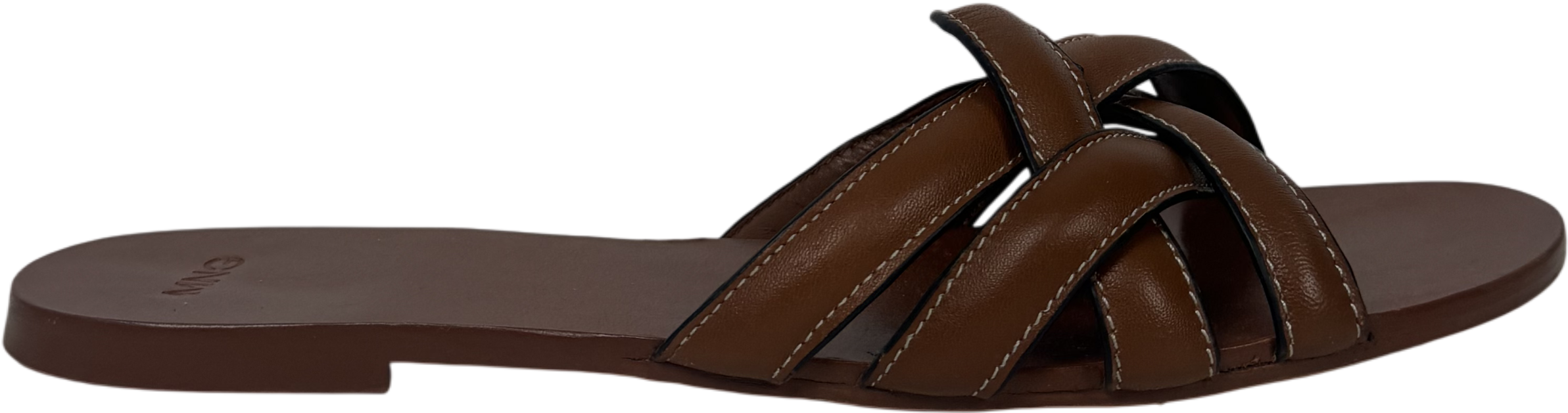 MANGO Beige Leather Straps Sandals UK 7 EU 40 👠