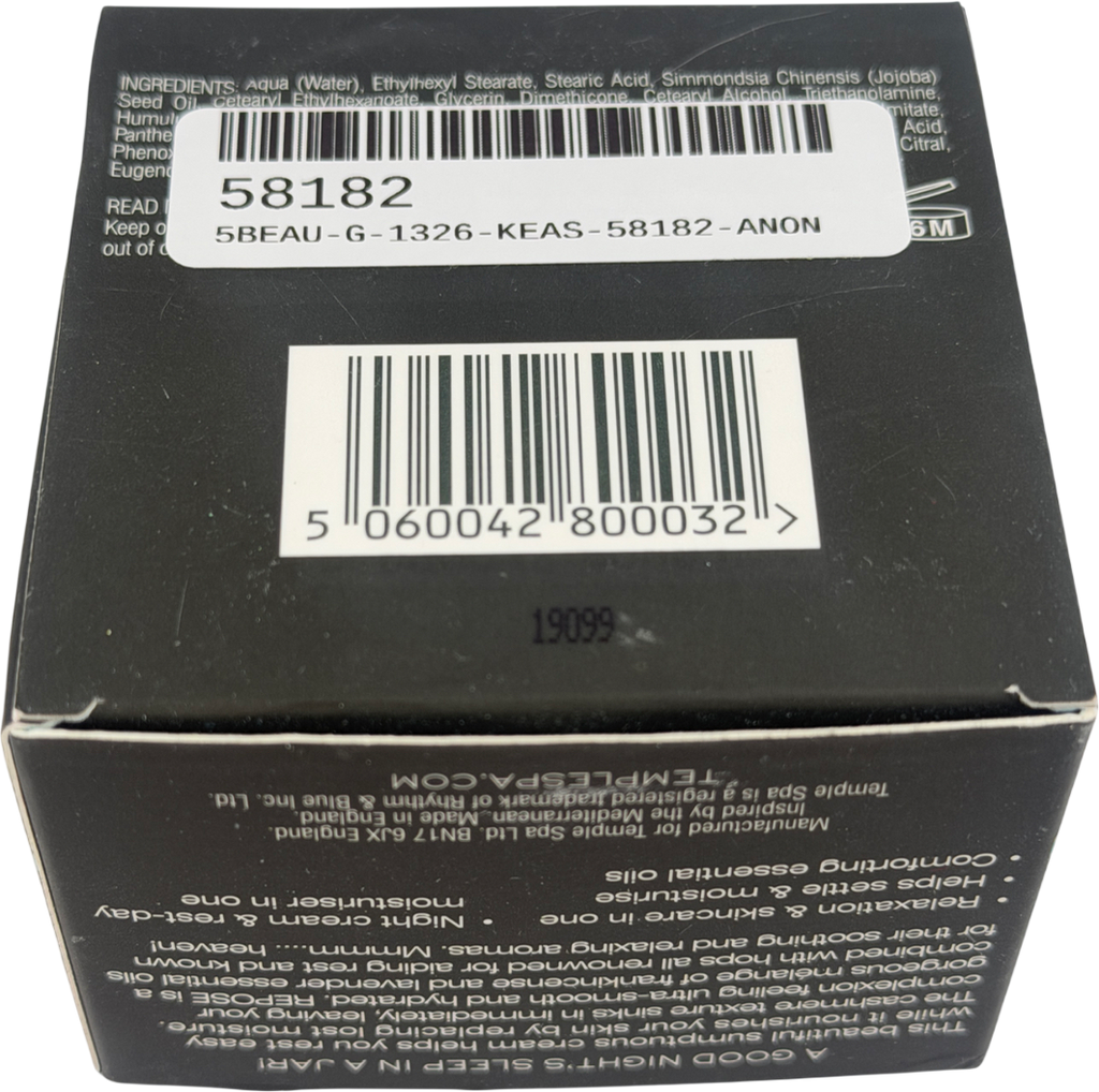 Templespa Relaxing Night Cream 50ml