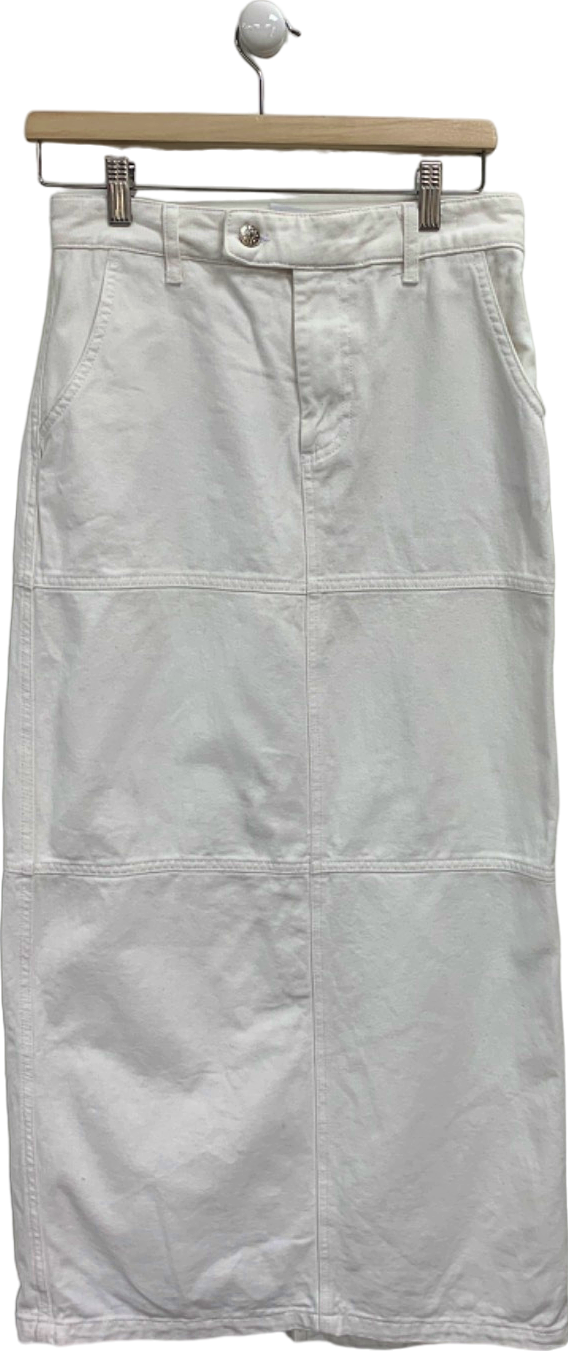 N.A.K.D White Midi Skirt UK 8