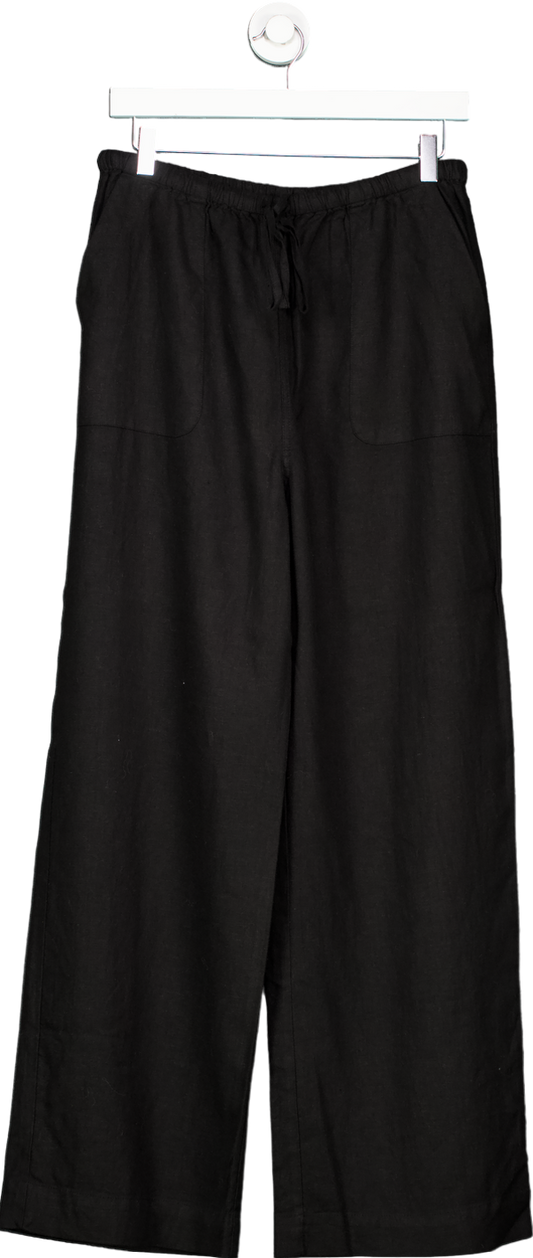 Nobody's Child Black Wide Leg Trousers UK 10