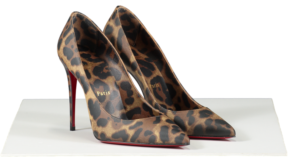 Christian Louboutin Brown Kate Leo 100 Pumps UK 3.5 EU 36.5 👠