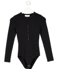 Sezane Black Billy Bodysuit UK S
