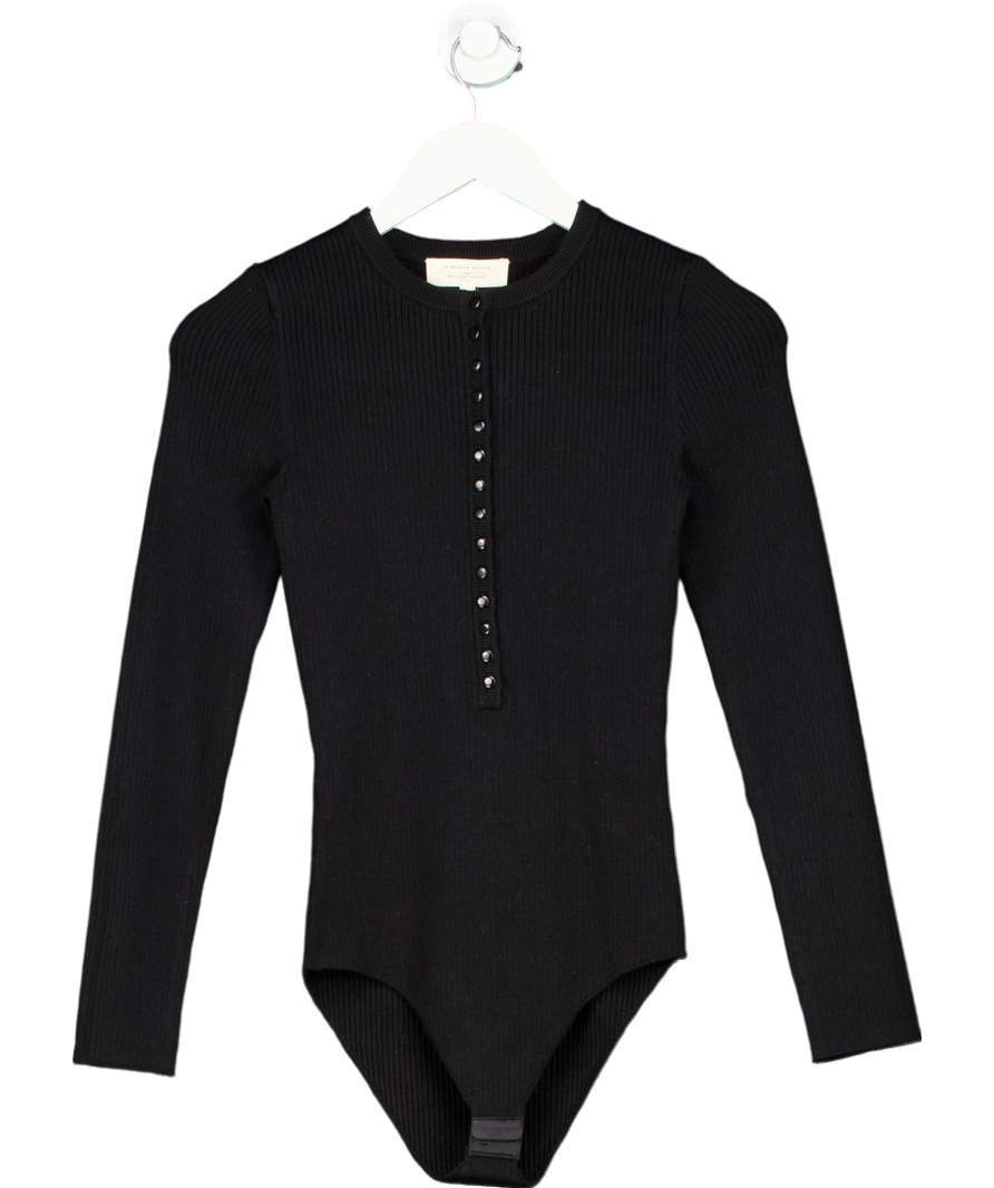 Sezane Black Billy Bodysuit UK S