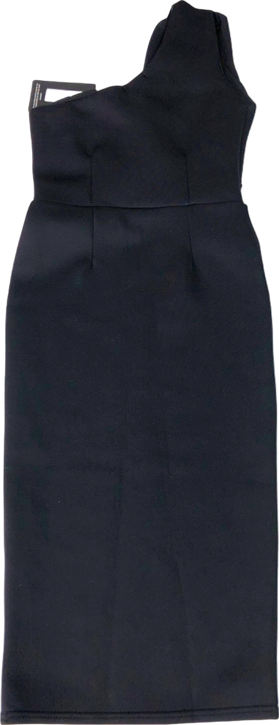 Lipsy Black Pleated Neck Pencil Dress 12