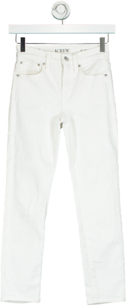 J.Crew White Petite Straight Leg Jeans W23