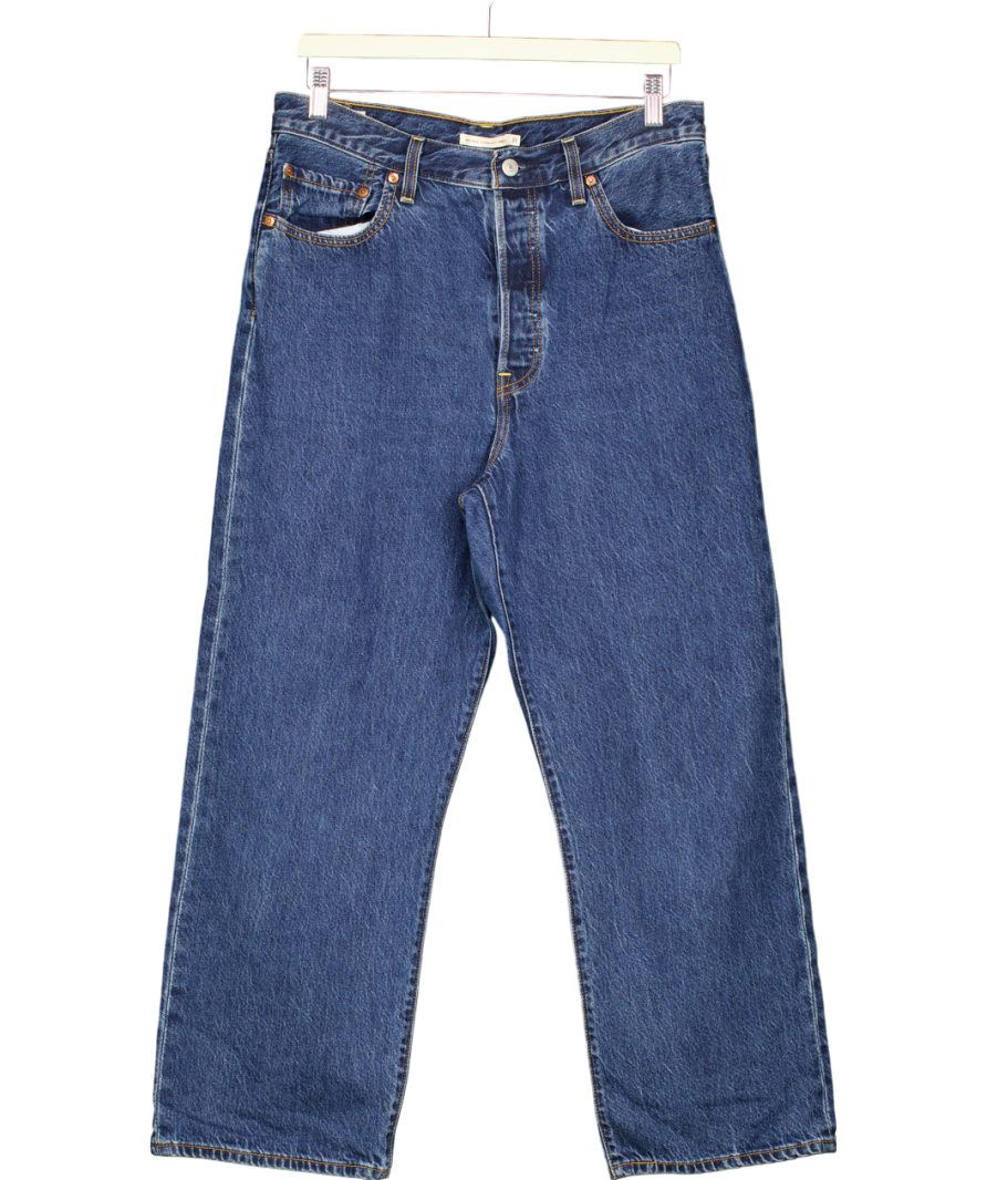 levis Blue Ribcage Straight Ankle Jeans W31