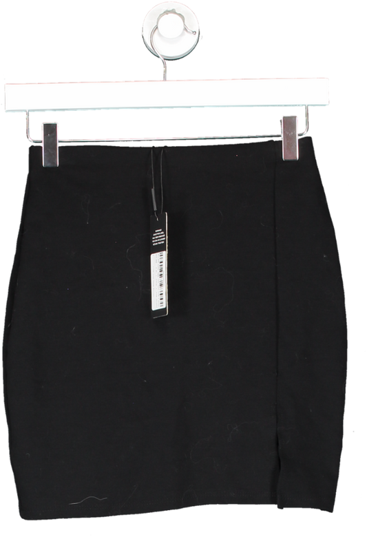 Fashion Nova Black Feeling Needy Mini Skirt UK S
