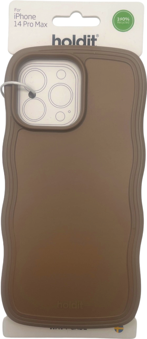 Holdit Brown Wavy Case for iPhone 14 Pro Max