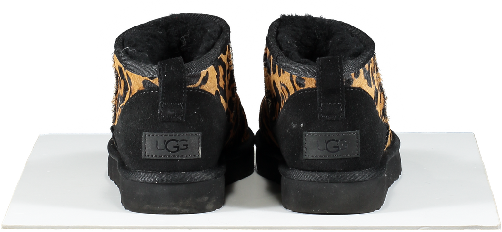UGG Black Classic Ultra Mini Panther Womens Butterscotch Fashion Boot UK 5 EU 38 👠