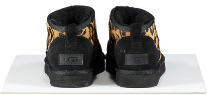 UGG Black Classic Ultra Mini Panther Womens Butterscotch Fashion Boot UK 5 EU 38 👠