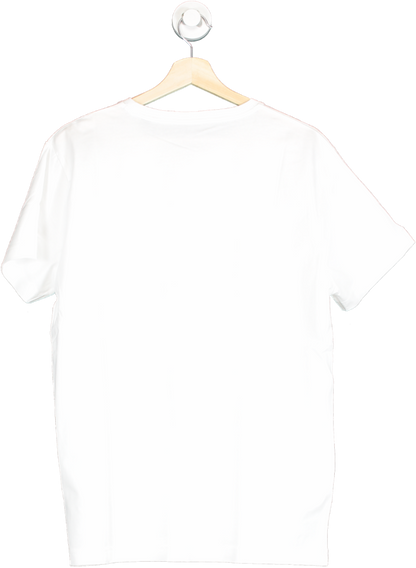 GANT White Embroidered Logo SS T-Shirt SIZE L
