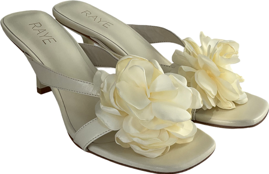 Raye Cream Flor Heel UK 7 EU 41 👞