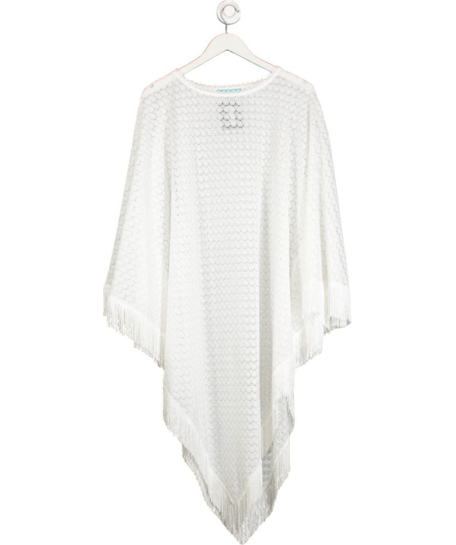 Melissa Odabash White Blair Poncho Cover up One Size