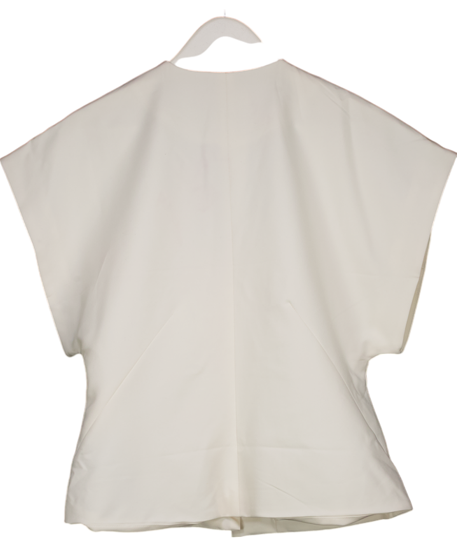 ASOS Cream Tailored Wrap Waistcoat UK 14