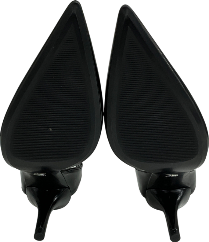 ZARA Black Slingback Strappy Heels UK 4 EU 37 👠