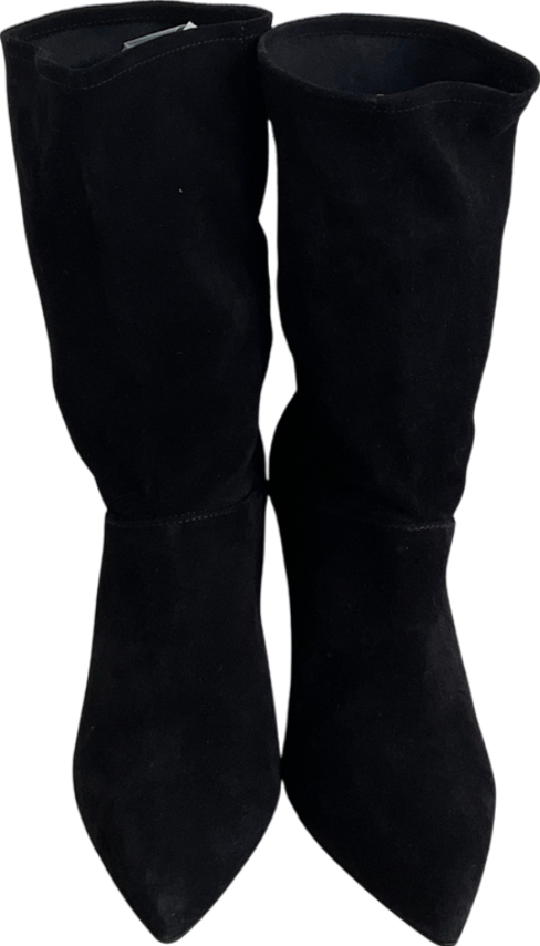 All Saints Black Orlana Suede Boots UK 5 EU 38 👠