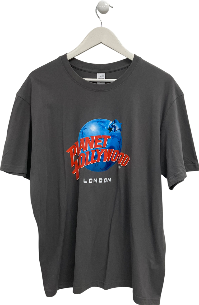 Grey Planet Hollywood Logo T-shirt UK XL