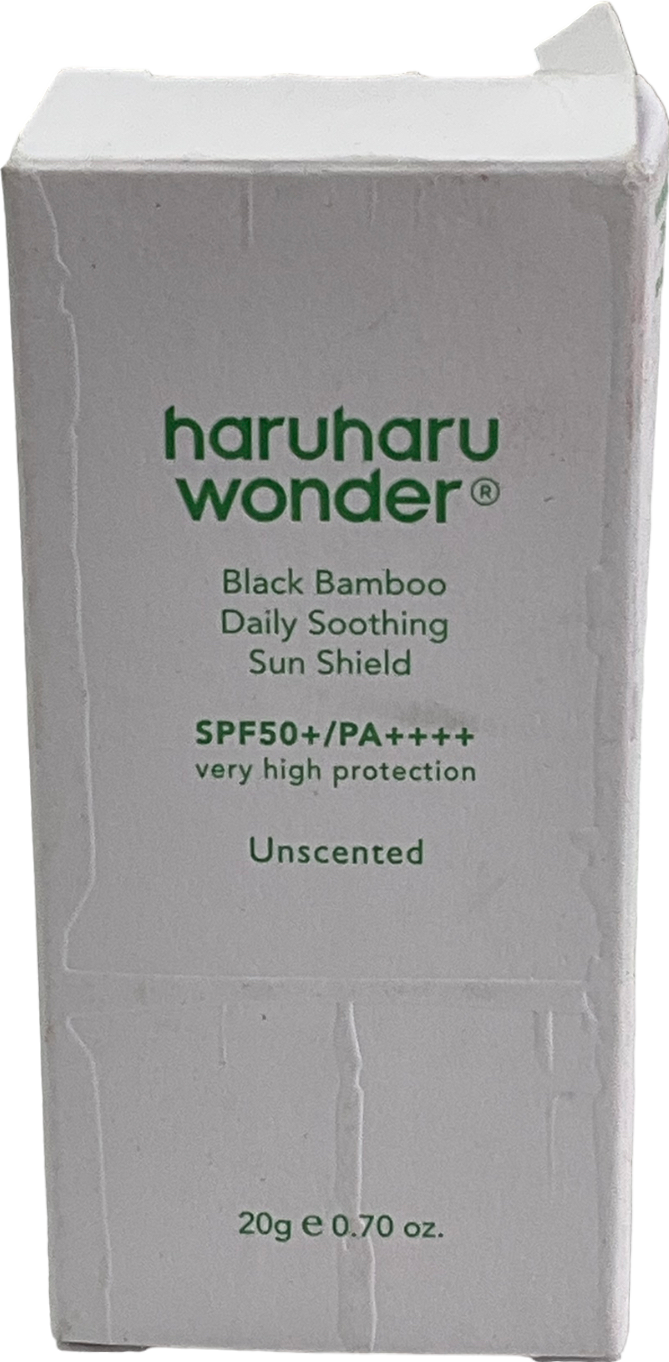 haruharu womder Black Bamboo Sun Shield Pa++++ Spf50+ 20g