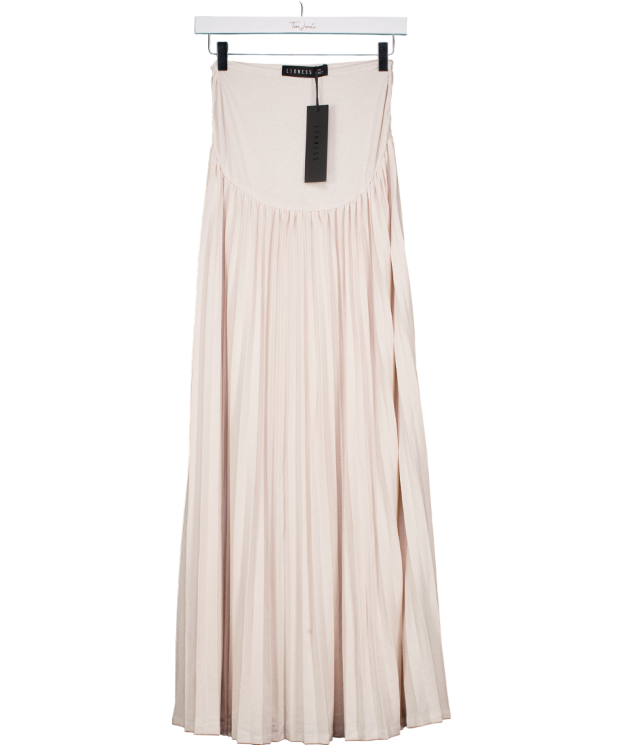 Lioness White Field Of Dreams Maxi Skirt UK XS