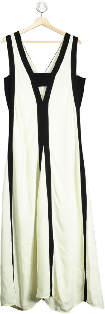 defect - stain Reiss Black and White Sleeveless Dress UK 10