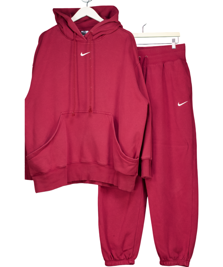 Nike Red Hoodie And Joggers Tracksuit UK XL