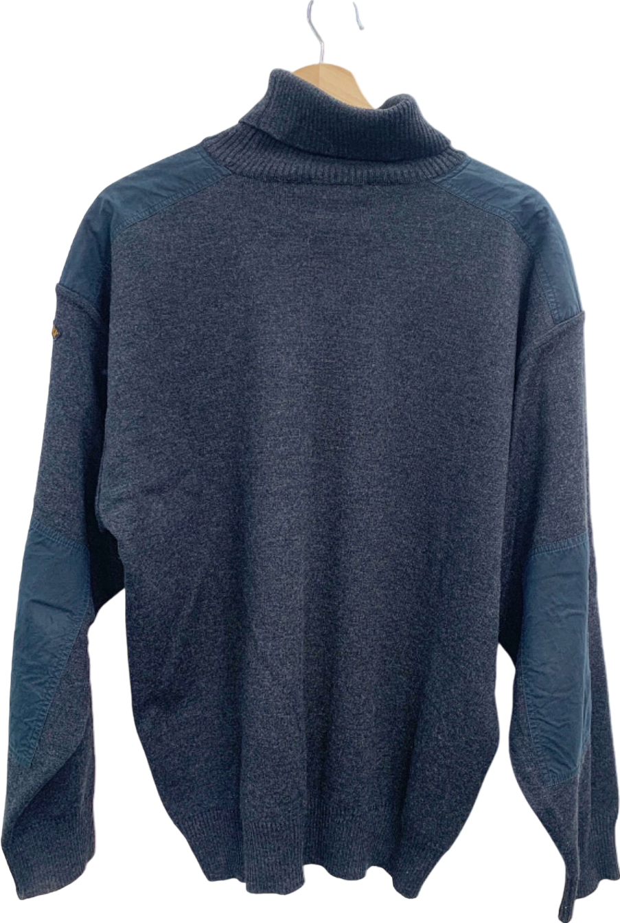 Paul & Shark Grey Turtleneck Jumper UK L