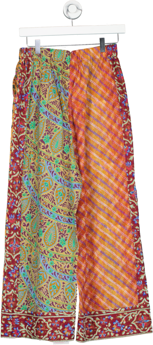 BOTEH Multicoloured Es Canar High waisted trousers UK XS