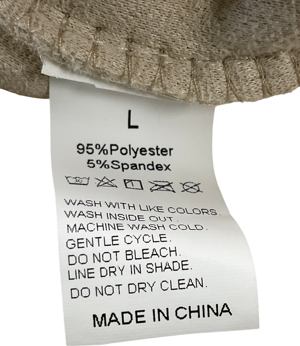 Beige Teddy Gilet UK L