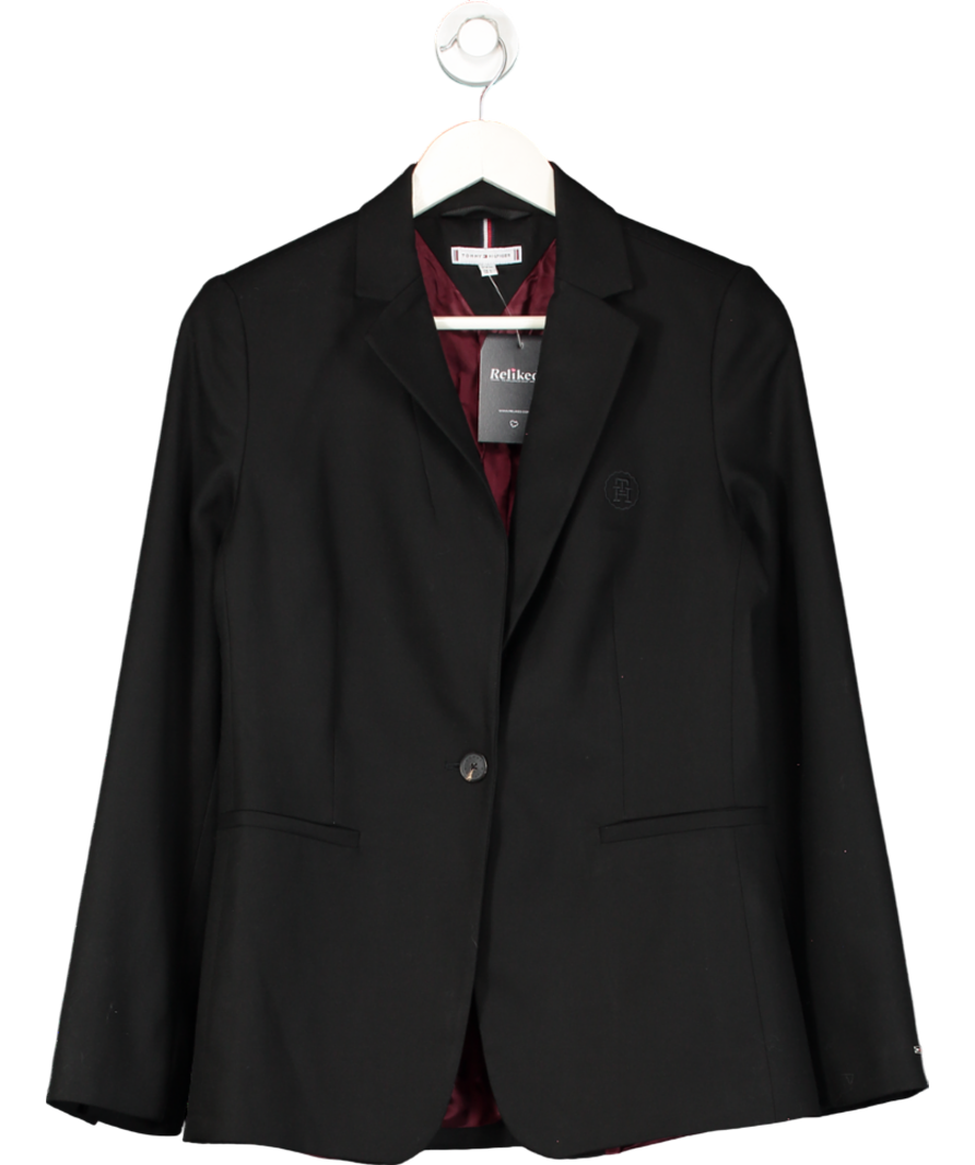 Tommy Hilfiger Black Single Breasted Blazer UK 6