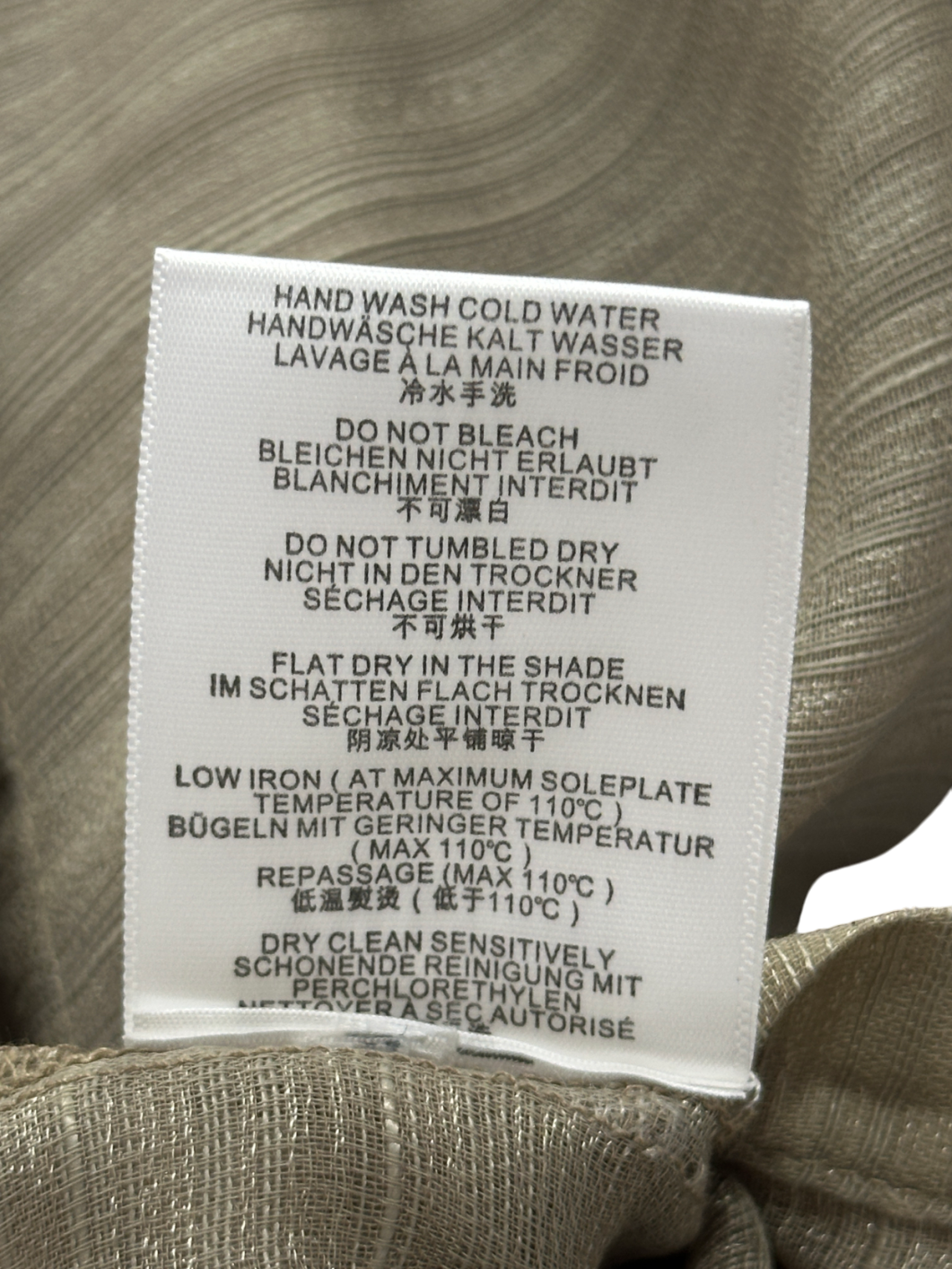 Ancosti Green Sheer Button Shirt UK M