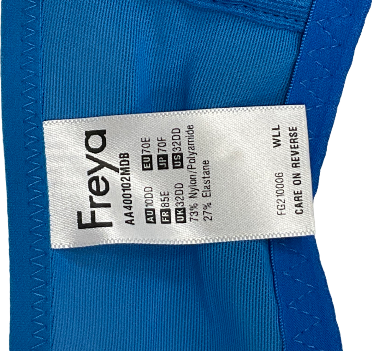 Freya Blue Lace Bra UK 32D