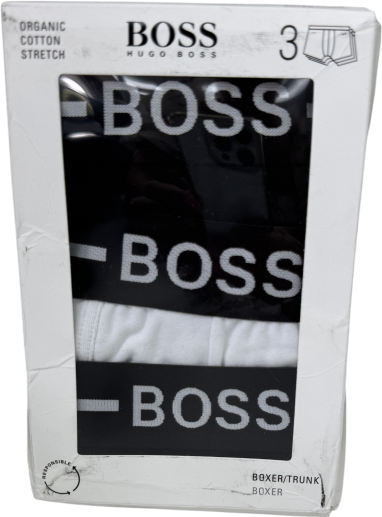 hugo boss Multicoloured Organic Cotton Boxer/trunk 3 Pack UK S