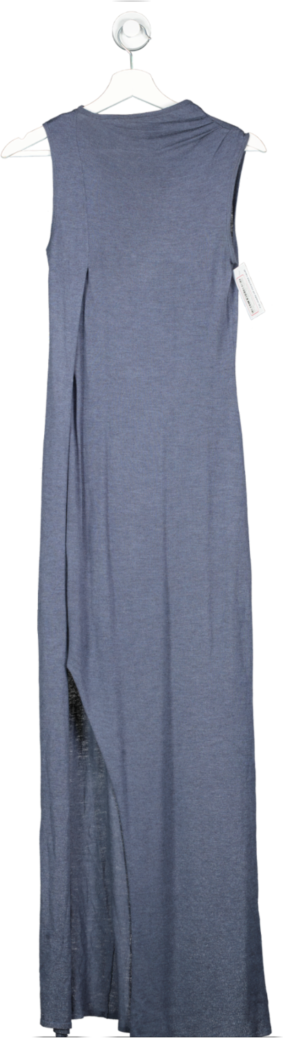 Karen Millen Blue Cashmere Blend Knit Midaxi Dress UK XS