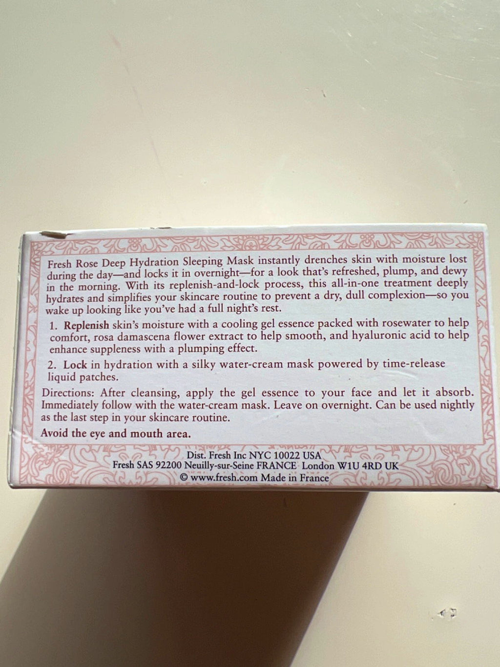 Fresh Rose Deep Hydration Sleeping Mask 35ml