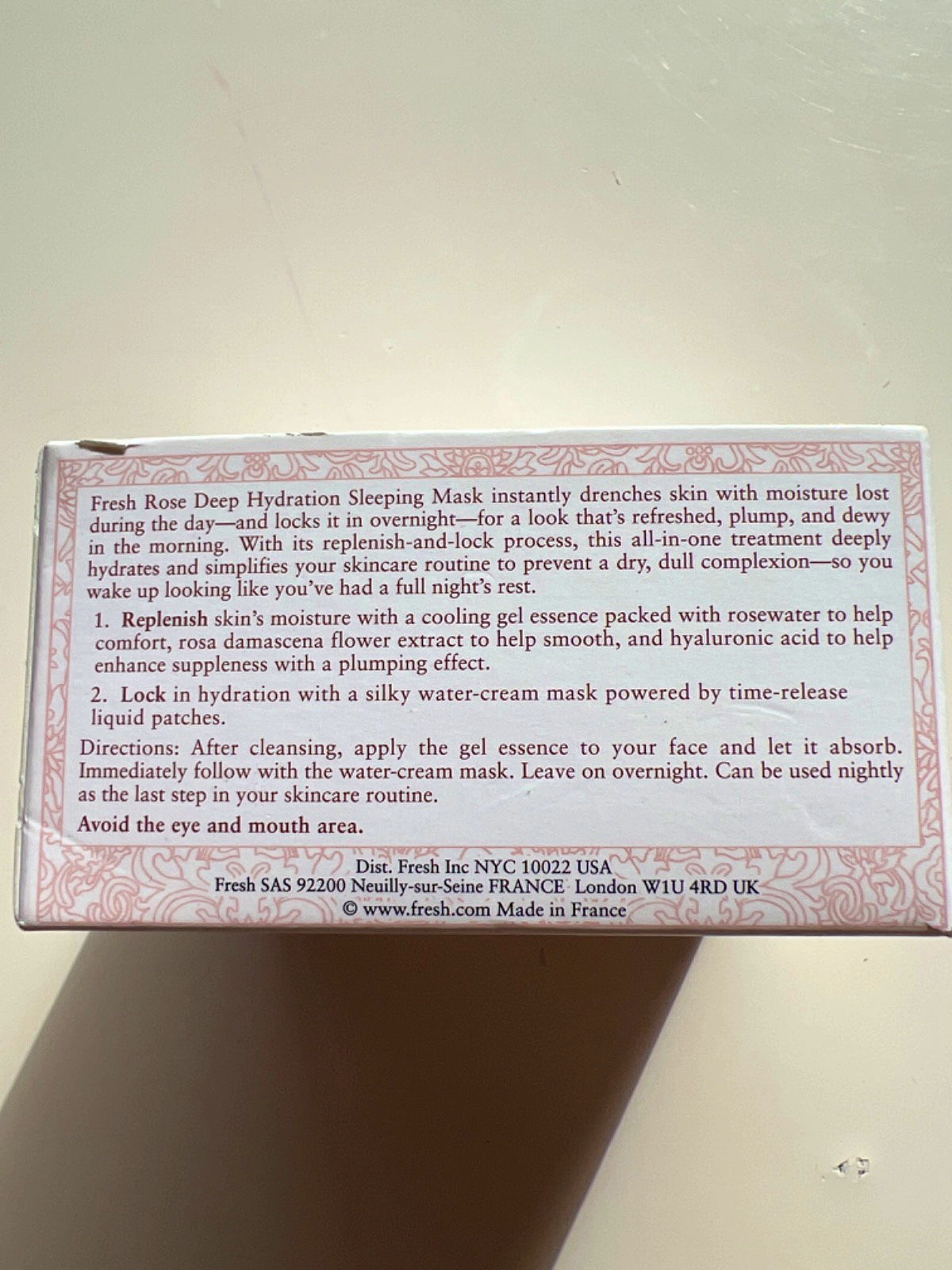 Fresh Rose Deep Hydration Sleeping Mask 35ml