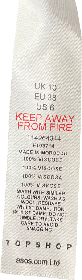 ASOS Blue Premium Floral Midi Kimono Dress UK 10