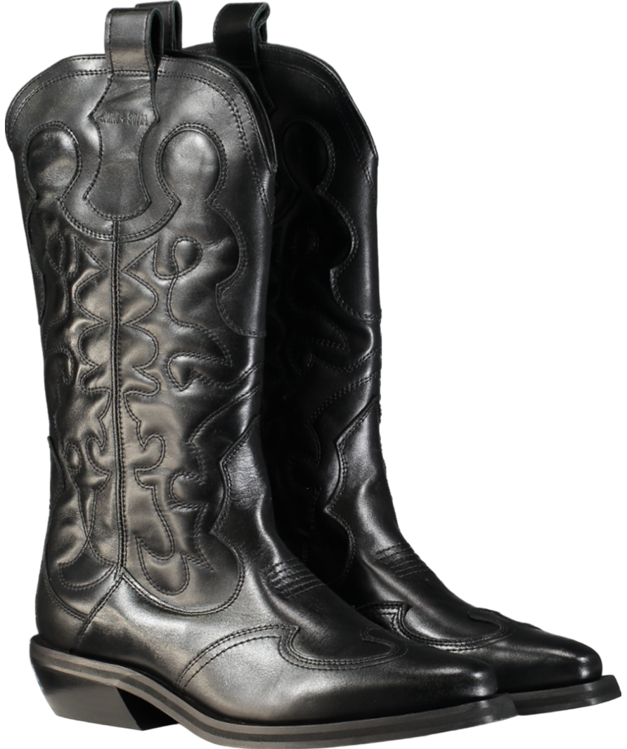 Saint + Sofia Black Kansas Western Boot UK 9 EU 42 👠