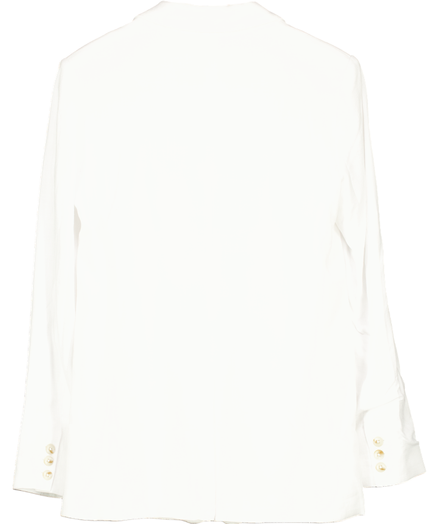 Nobody's Child White Single Breasted Blazer UK 8