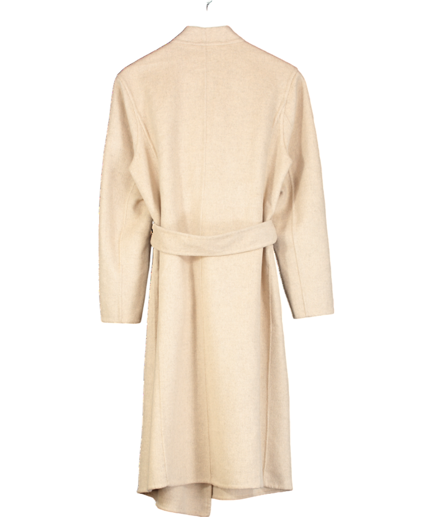 J McLaughlin Beige Iryna Soft Wool Coat - Sand UK M