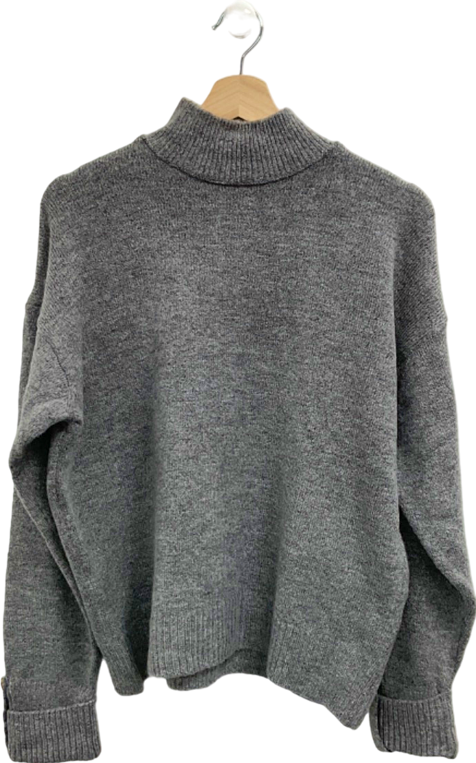 River Island Grey Marl Relaxed Jumper UK S