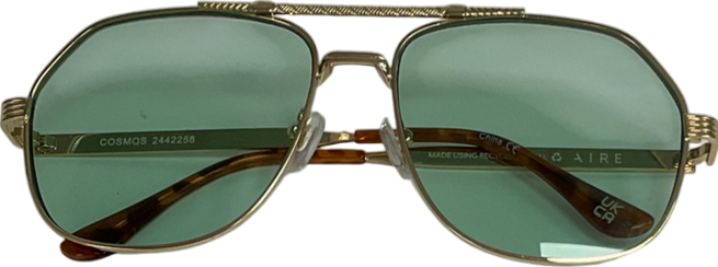 aire Metallic Cosmos - Bright Gold Sunglasses One Size