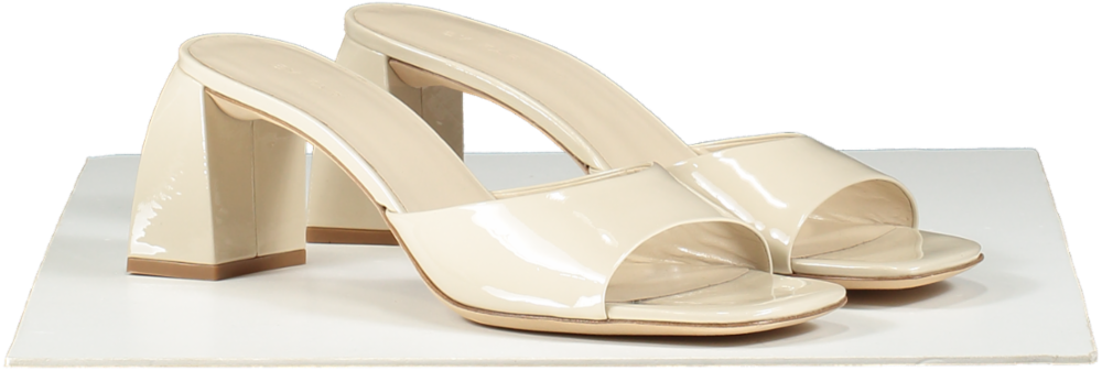 BY FAR Beige Romy Mule Sandals UK 7 EU 40 👠