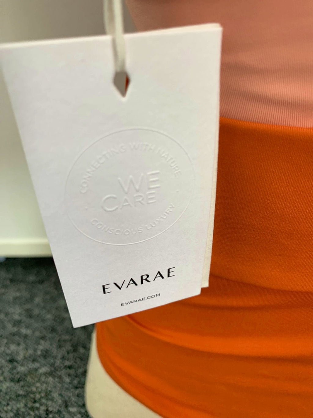 Evare Peach Pink/Papaya Cassandra Belted One Piece UK S