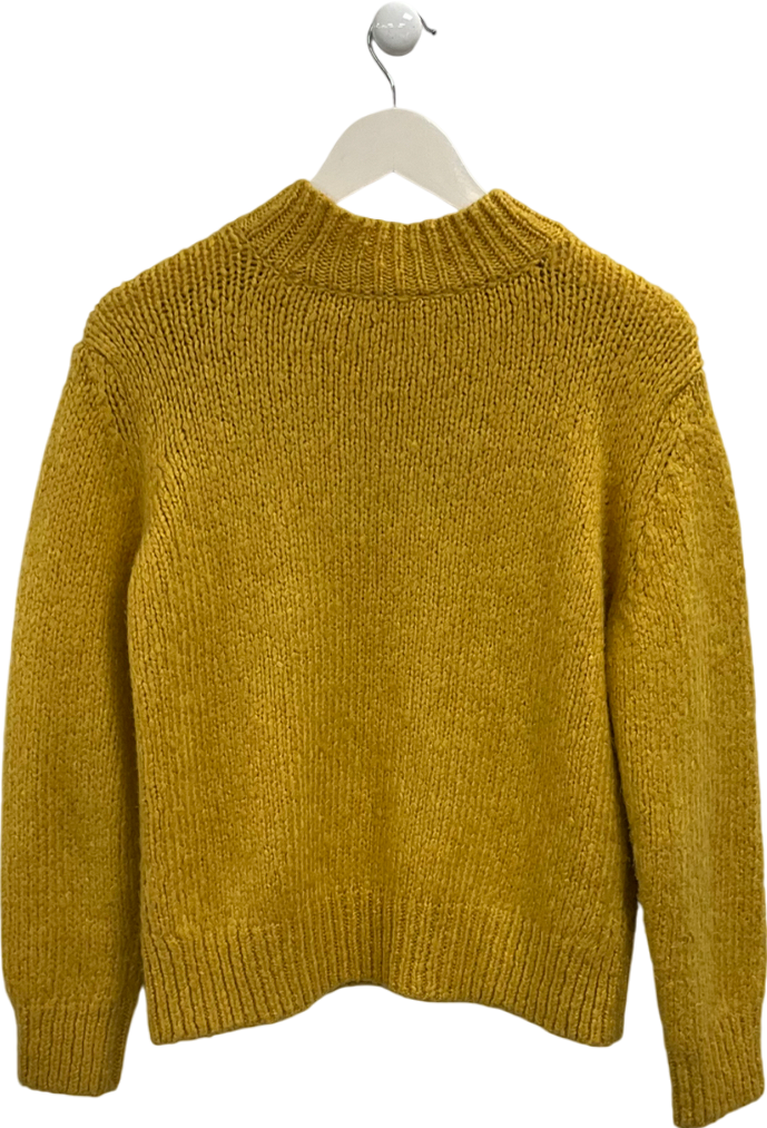 MANGO Yellow Mustard Knit Jumper UK M
