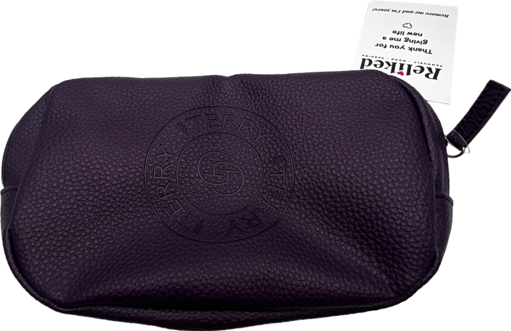 BY TERRY Purple Wash/make Up Bag One Size